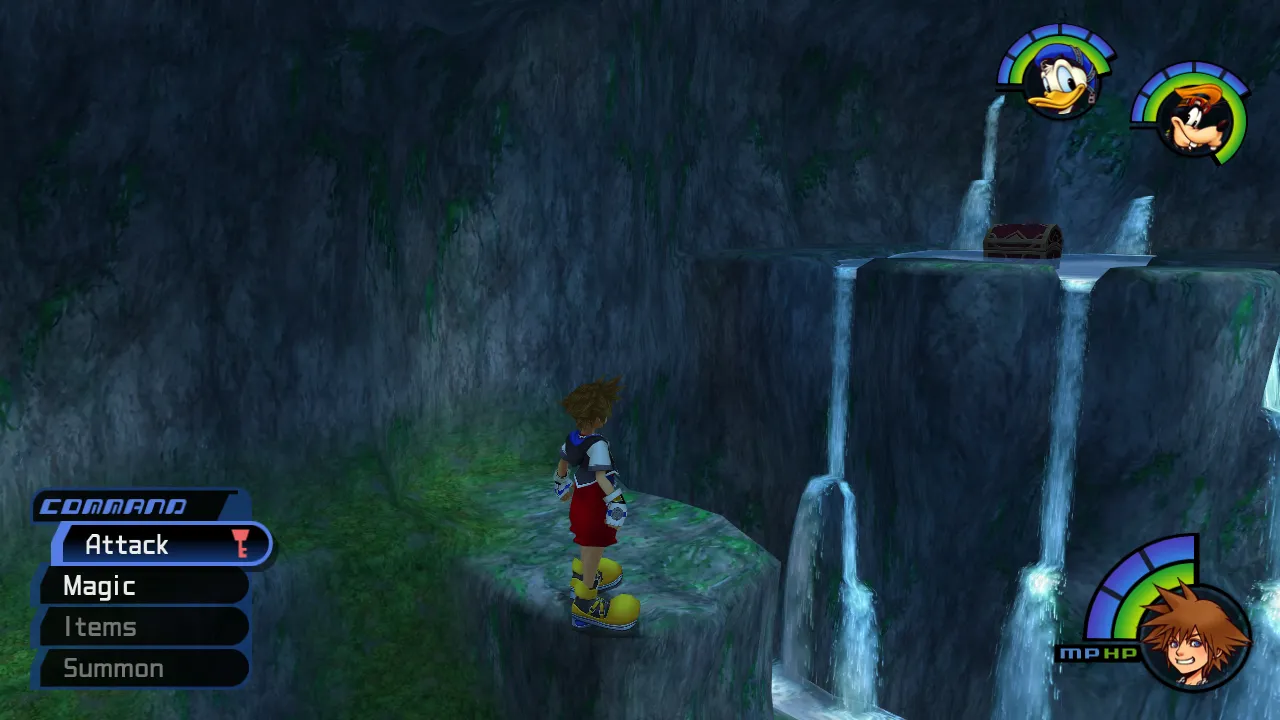 Deep Jungle Waterfall Cavern Low Chest